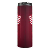 PATRIOTTISCHE AMERIKAANSE VLAGGEN MET RODE STERREN THERMOSBEKER (Achterkant)