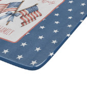 Patriottische Amerikaanse vlaggen Vier juli Snijplank (Hoek)