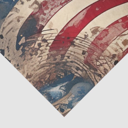 Patriottische Amerikaanse Vlaggenmuziek Tissuepapier (Detail)