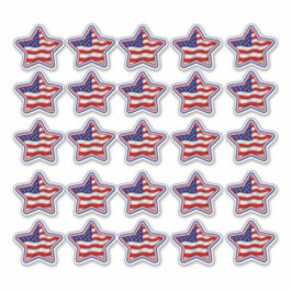 Patriottische Amerikaanse vlaggestaas vinylSticker Sticker