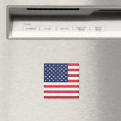 Patriottische Amerikaanse vlaggestaren en stripes Magneet (Insitu (Vaatwasser))