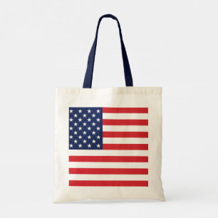 Patriottische Amerikaanse vlaggestaren en stripes Tote Bag