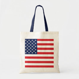 Patriottische Amerikaanse vlaggestaren en stripes Tote Bag