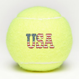 Patriottische Amerikaanse vlaggestars en Stripes F Tennisballen