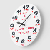 Patriottische Amerikaanse vlaggetallen Grote Klok (Hoek)