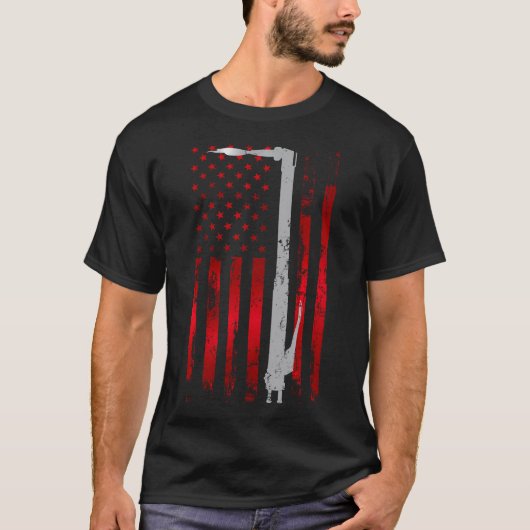  patriottische Amerikaanse vlaggetlassinrichting T-shirt (Voorkant)