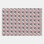 Patriottische Amerikaanse vlagpatroonwikkelingen v Inpakpapier Vel (Voorkant 2)