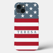 Patriottische Amerikaanse vlagsterren en speciale Case-Mate iPhone Case (Achterkant)