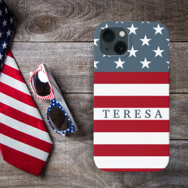 Patriottische Amerikaanse vlagsterren en speciale  Case-Mate iPhone Case