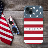 Patriottische Amerikaanse vlagsterren en speciale  Case-Mate iPhone Case