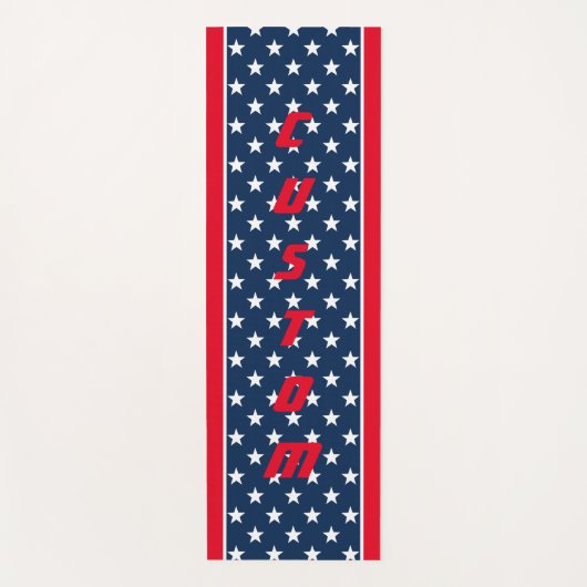 Patriottische Amerikaanse vlagsterren ontwerpen aa Yogamat (Voorkant)