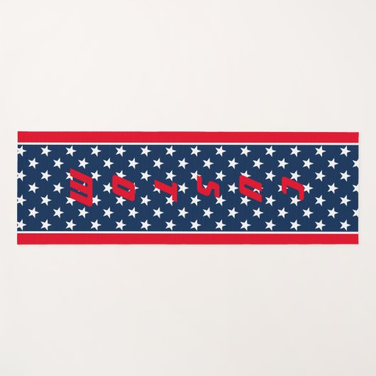 Patriottische Amerikaanse vlagsterren ontwerpen aa Yogamat (Voorkant (horizontaal))