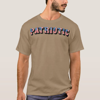  patriottische Amerikaanse vlagtekst T-shirt