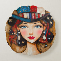 patriottische amerikaanse vrouw