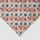 Patriottische Amerikaanse vuurwerksterren 4 juli Tissuepapier (Detail)