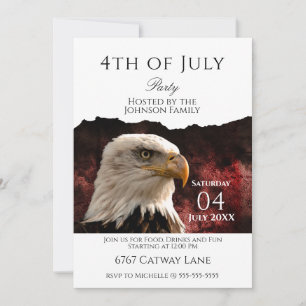 Patriottische Amerikaanse Zeearend 4 juli-feestuit Kaart