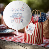 Patriottische Amerikaanse zeearend Amerika 250e 4  Cadeaulabel