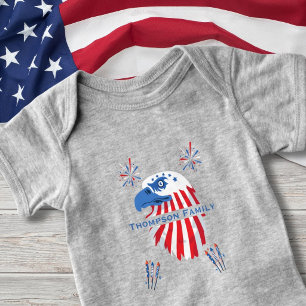 Patriottische Amerikaanse zeearend Amerika 250e 4 Romper