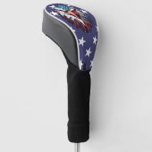 Patriottische Amerikaanse Zeearend Amerikaanse Vla Golfheadcover (Schuin)