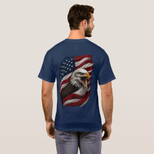 Patriottische Amerikaanse Zeearend Amerikaanse Vla T-shirt