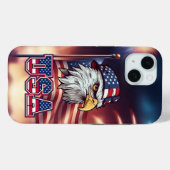 Patriottische Amerikaanse zeearend Case-Mate iPhone Case (Achterkant (horizontaal))