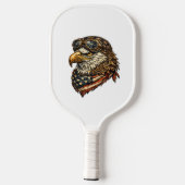 Patriottische Amerikaanse Zeearend Pickleball Padd Paddle (Achterkant)