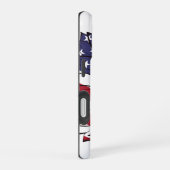 Patriottische Amerikaanse Zonnebloem iPhone 16 Hoesje (Rechterkant)