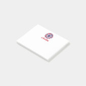 Patriottische Amerikaanse zonnebloem Post-it® Notes (Schuin)