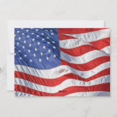 Patriottische Amerkaanse vlag zwaaiend Kerst foto Feestdagenkaart (Achterkant)