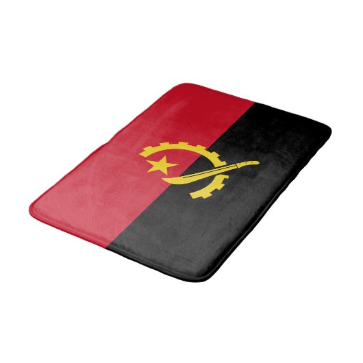 Patriottische Angolese vlag Badmat (Gekanteld)