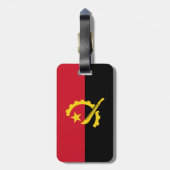 Patriottische Angolese vlag Bagagelabel (Achterkant verticaal)