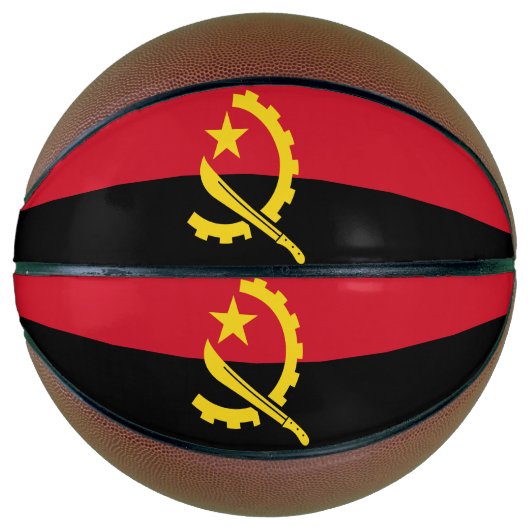Patriottische Angolese vlag Basketbal (Voorkant)