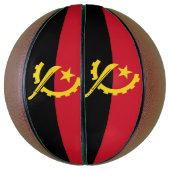 Patriottische Angolese vlag Basketbal (Verticaal)