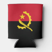 Patriottische Angolese Vlag Blikje Koeler (Voorkant)