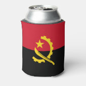Patriottische Angolese Vlag Blikje Koeler (Blikje Achterkant)