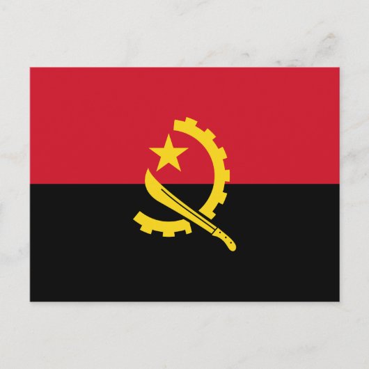 Patriottische Angolese vlag Briefkaart (Voorkant)