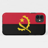 Patriottische Angolese vlag Case-Mate iPhone Case (Achterkant (horizontaal))