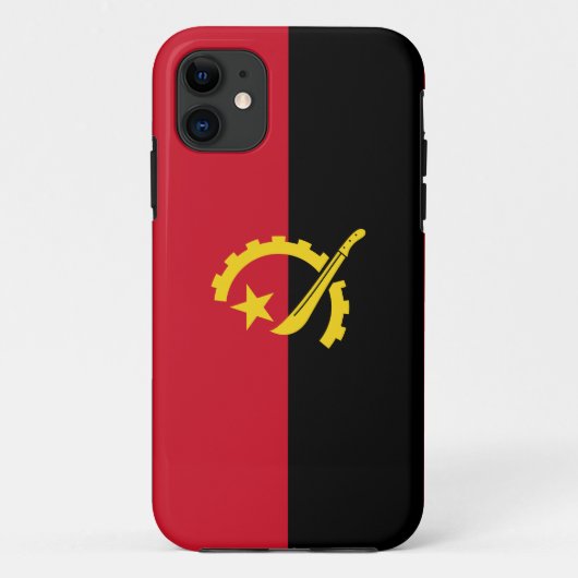 Patriottische Angolese vlag Case-Mate iPhone Case (Achterkant)