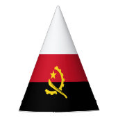 Patriottische Angolese vlag Feesthoedjes (Voorkant)