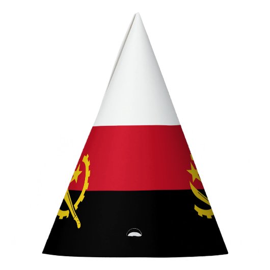 Patriottische Angolese vlag Feesthoedjes (Links)