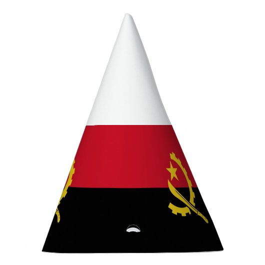 Patriottische Angolese vlag Feesthoedjes (Rechts)
