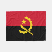 Patriottische Angolese vlag Fleece Deken (Voorkant (Horizontaal))