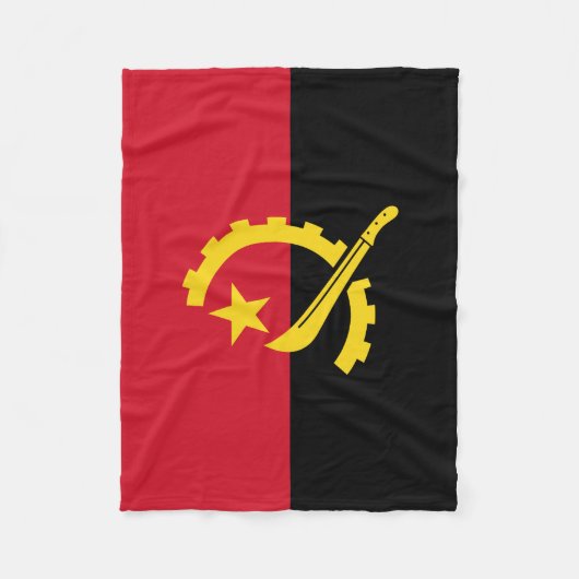 Patriottische Angolese vlag Fleece Deken (Voorkant)
