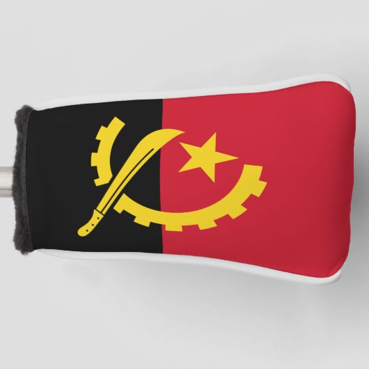 Patriottische Angolese vlag Golfheadcover (Voorkant)