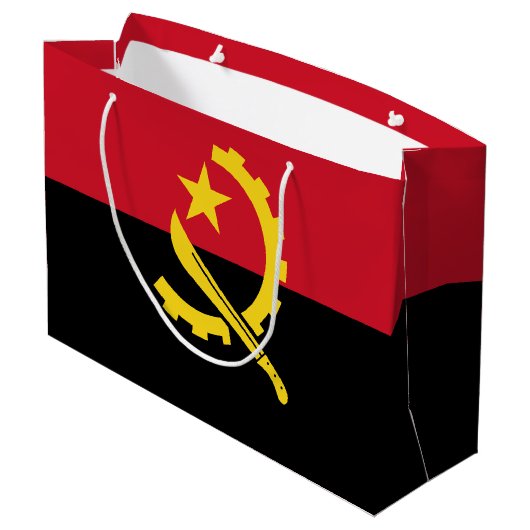 Patriottische Angolese vlag Groot Cadeauzakje (Achterkant Gekanteld)