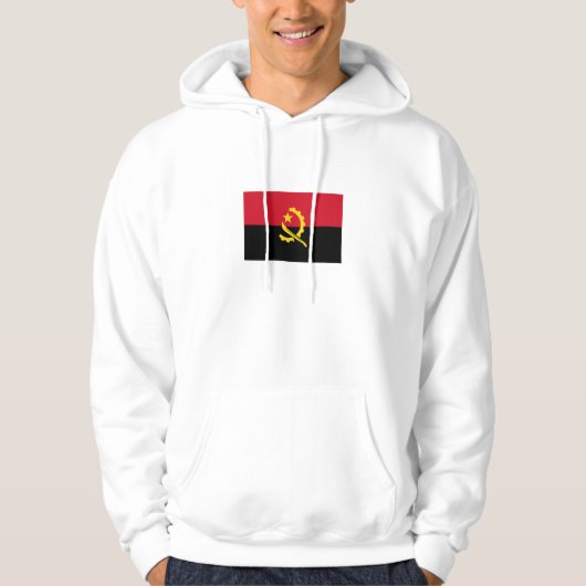 Patriottische Angolese vlag Hoodie (Voorkant)