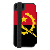 Patriottische Angolese vlag Incipio iPhone Portemonnee Hoesje (Agenda Achterkant)