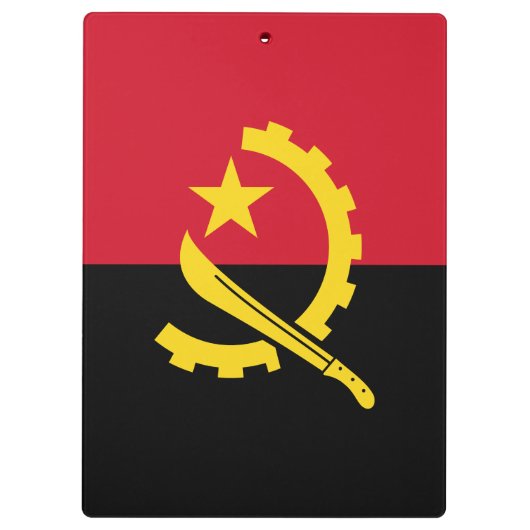 Patriottische Angolese vlag Klembord (Achterkant)