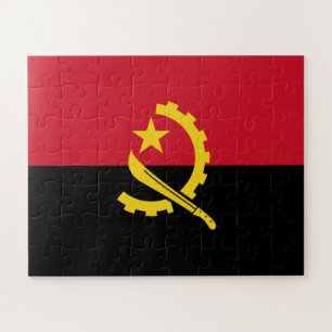 Patriottische Angolese vlag Legpuzzel