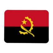 Patriottische Angolese vlag Magneet (Horizontaal)